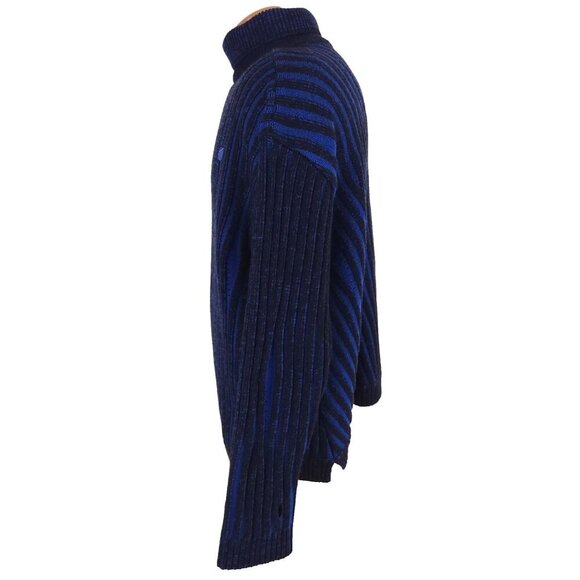 Ader Error Frank Turtleneck Size A3 L Oversized Mens Blue Sweater $485 - Picture 6 of 14